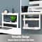 Mind Reader 2-Tier Desk Organizer with Clamp, Accessory Shelf for Office or Gaming, Office, Metal, White